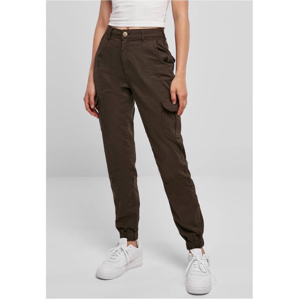 Urban Classics - High Waist Cargobroek - Bruin